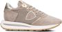 PHILIPPE MODEL Lage Sneakers Dames Tropez Haute Low Maat: 38 Materiaal: Suède Kleur: Beige - Thumbnail 1