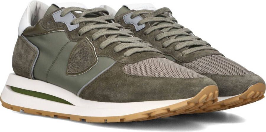 PHILIPPE MODEL Lage Sneakers Dames Tropez Haute Low Maat: 43 Materiaal: Suède Kleur: Groen