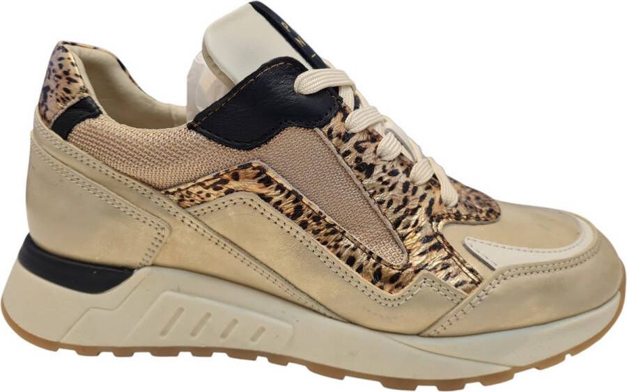 PIEDI NUDI PiediNudi Lage Sneakers Dames Selva 17.46 Maat: 39 Materiaal: Leer Kleur: Beige