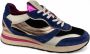 PIEDI NUDI PiediNudi Lage Sneakers Dames Gavi Maat: 38 Materiaal: Leer Kleur: Blauw - Thumbnail 1