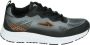 Piedro Sport Cas Sneakers Zwart Grijs Vetersluiting - Thumbnail 4