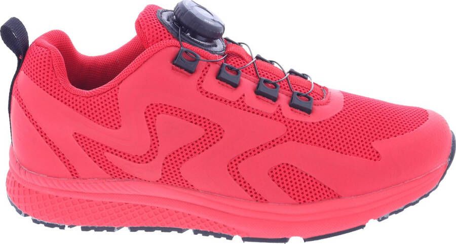 Piedro Sport Dylan Sneakers Rood Vetersluiting draaisluiting