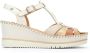 Pikolinos Off white sleehak leren sandaal Beige Dames - Thumbnail 1