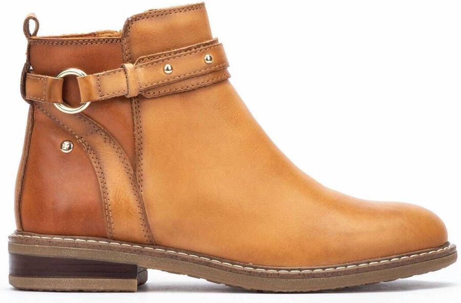 Pikolinos Dames Casual Camel Leren Enkellaarsjes Brown Dames