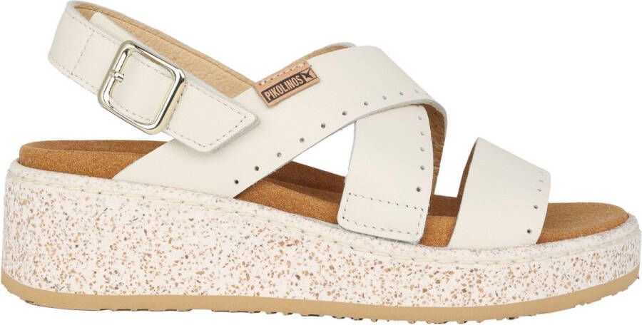 Pikolinos Off White Alzira Damesandaal Beige Dames