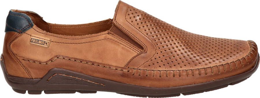 Pikolinos Met de hand gestikte leren loafer voor heren Brown Heren