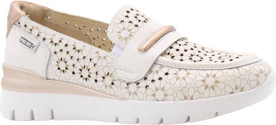 Pikolinos Beige Casual Leren Dames Loafers Beige Dames