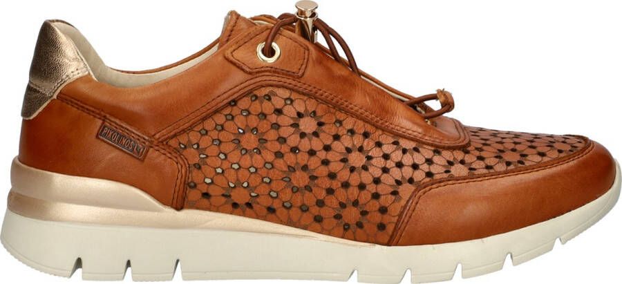 Pikolinos Geperforeerde Bruine Sneaker Brown Dames