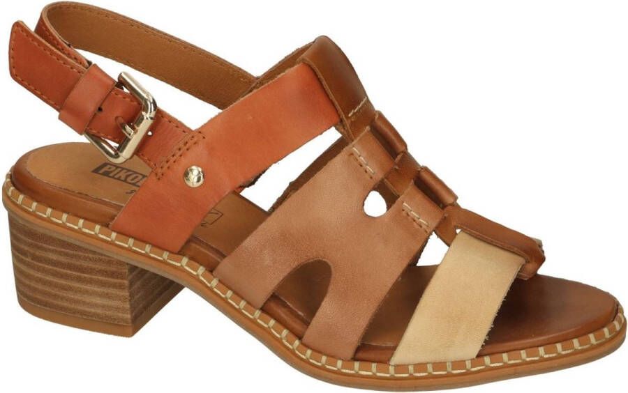 Pikolinos -Dames cogna caramel sandalen