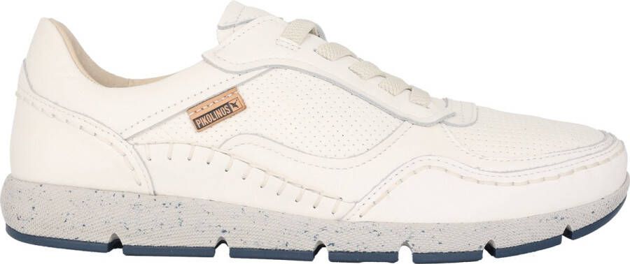 Pikolinos 'Fuencarral' Off White Leren Sneaker White Heren