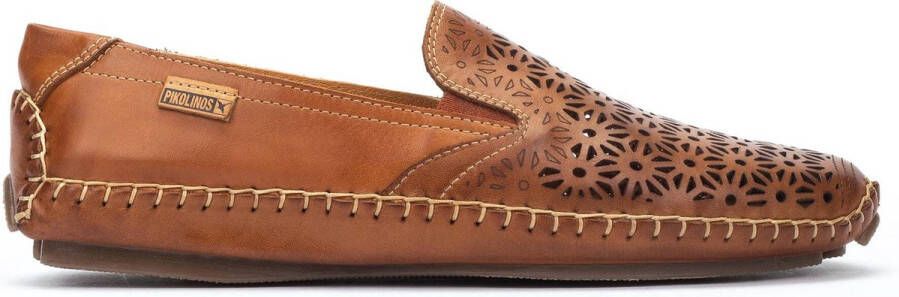 Pikolinos Geperforeerde zomerloafer Bruin Brown Dames