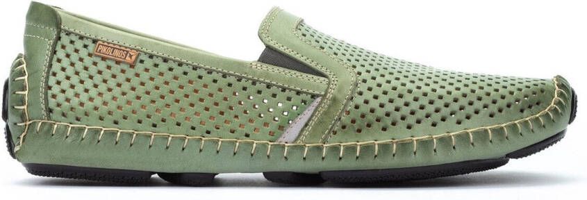 Pikolinos Groene leren herenloafer Green Heren