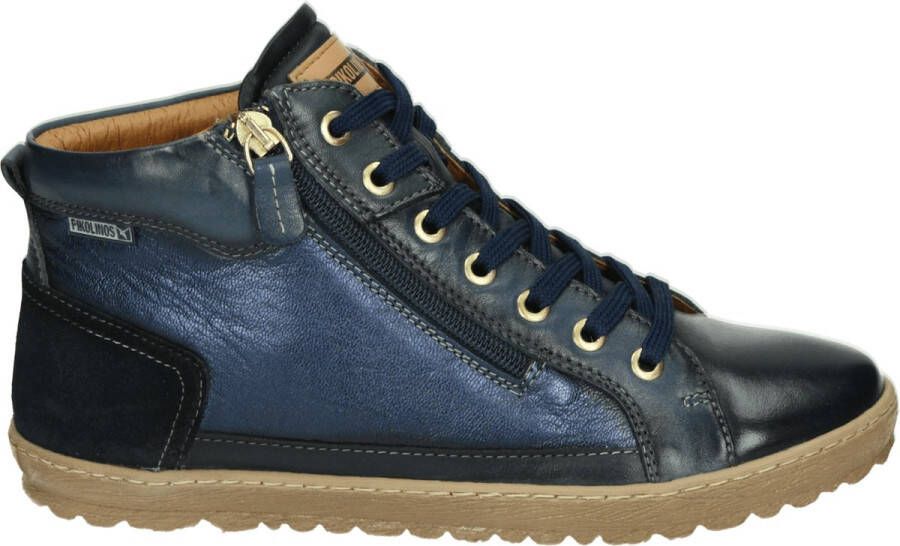 Pikolinos LAGOS 901 VeterlaarzenHoge sneakersDames veterschoenenHalf-hoge schoenen Blauw