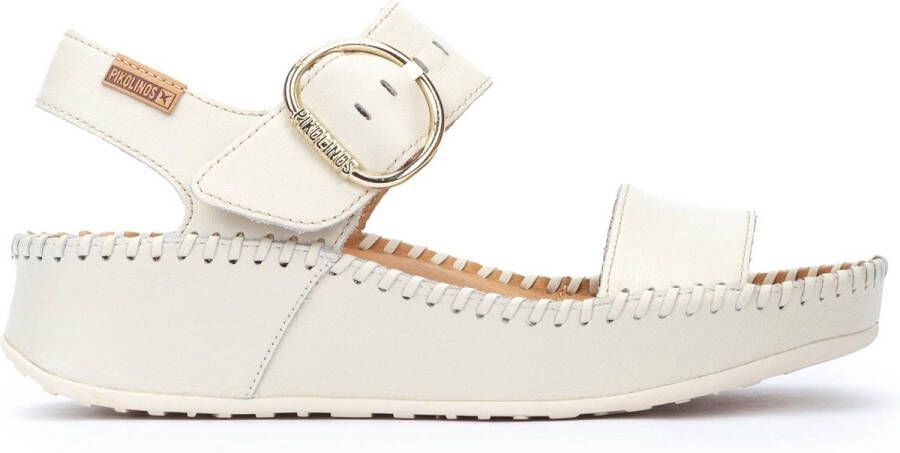 Pikolinos Lichtgewicht witte leren sandalen voor vrouwen White Dames