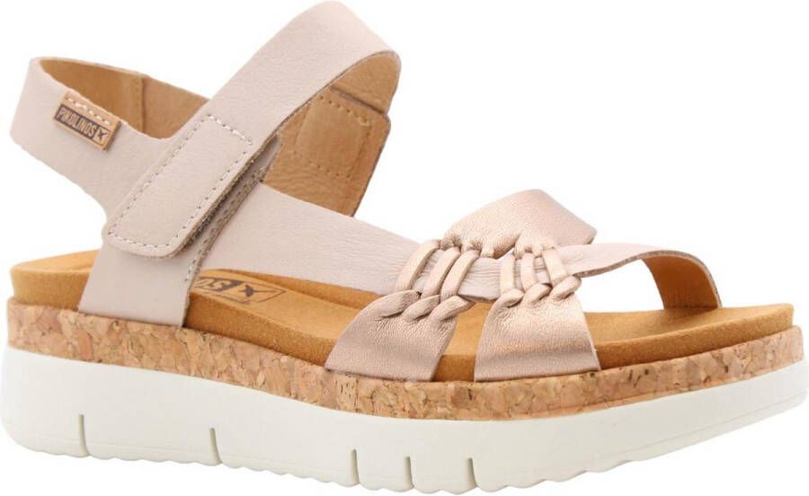 Pikolinos Stijlvolle Platte Sandalen voor Vrouwen Beige Dames