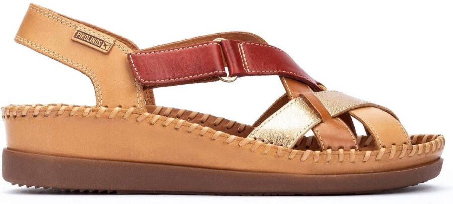 Pikolinos Sandaal Cadaques W8K-0741 Almond Bruin Combi