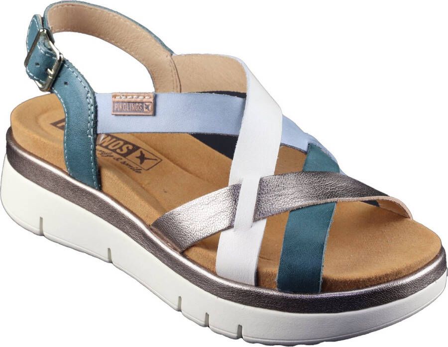 Pikolinos Comfortabele 'Palma' Sandalen Blue Dames