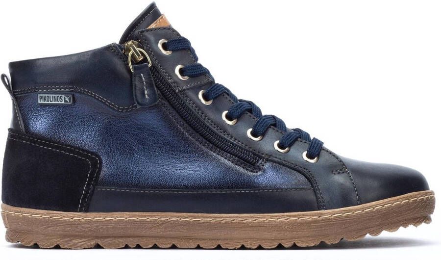 Pikolinos LAGOS 901 VeterlaarzenHoge sneakersDames veterschoenenHalf-hoge schoenen Blauw