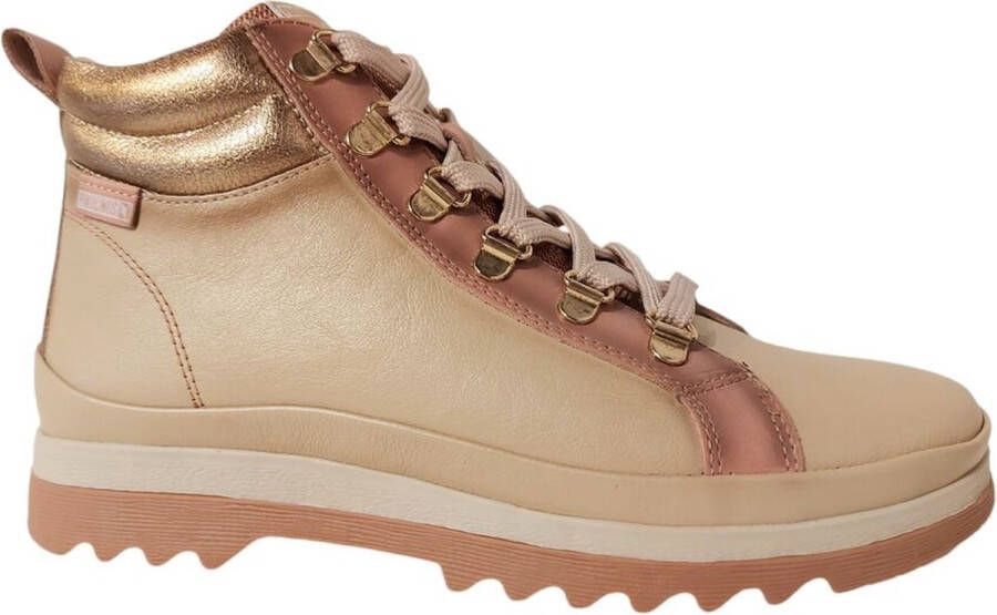 Pikolinos Veterboot Vigo W3W-8564 Marfil Offwhite Roze