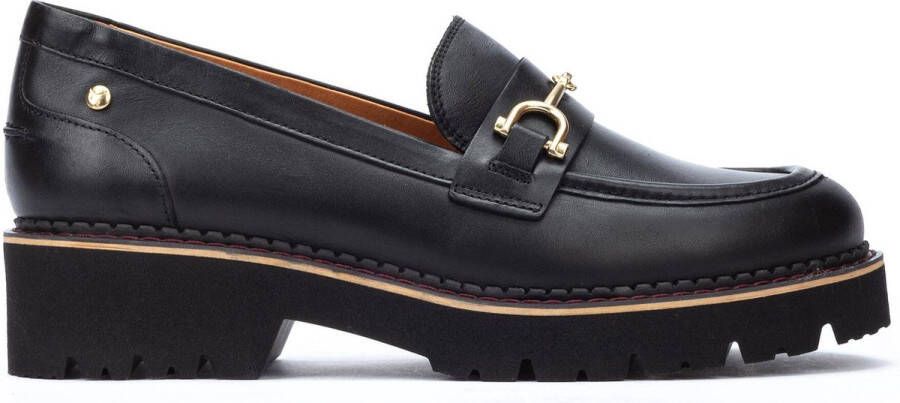 Pikolinos Zwarte Leren Loafers Black Dames