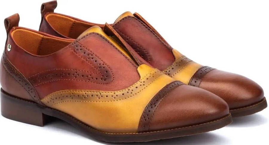 Pikolinos Leren Oxford Schoen voor Vrouwen Brown Dames