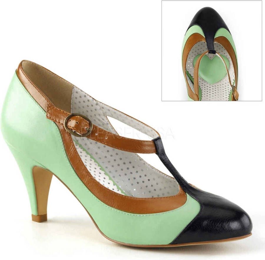 Pin Up Couture PEACH-03 Pumps 37 Shoes Groen