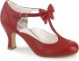 Pin Up Couture FLAPPER-11 Pumps 42 shoes Rood - Thumbnail 1