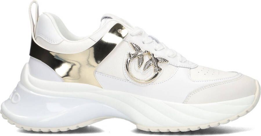 Pinko Leren Sneaker met Polyurethaan Ss0027P025Z1B White Dames