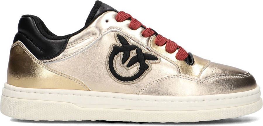 PINKO Lage Sneakers Dames Mandy 01 Maat: 38 Materiaal: Leer Kleur: Goud