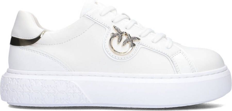 PINKO Lage Sneakers Dames Yoko 1.0 Sneaker Maat: 38 Materiaal: Leer Kleur: Wit