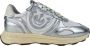 PINKO Lage Sneakers Dames Zoe 01 Maat: 38 Materiaal: Leer Kleur: Zilver - Thumbnail 1