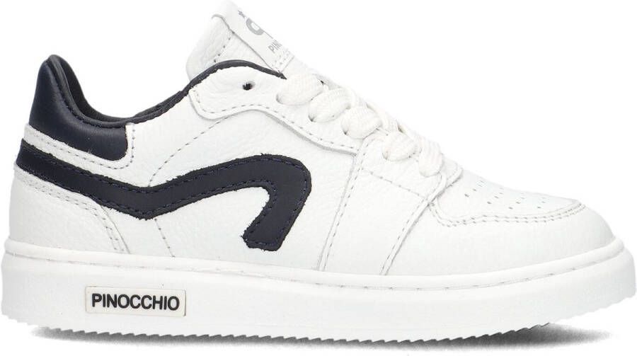 Pinocchio P1015 Sneakers Leren Sneaker Jongens Wit