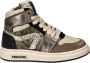 Pinocchio P1765 Sneakers Leren Sneaker Meisjes Taupe - Thumbnail 1