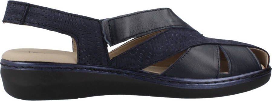 Pitillos Gesloten-Teen Platte Sandalen Blue Dames