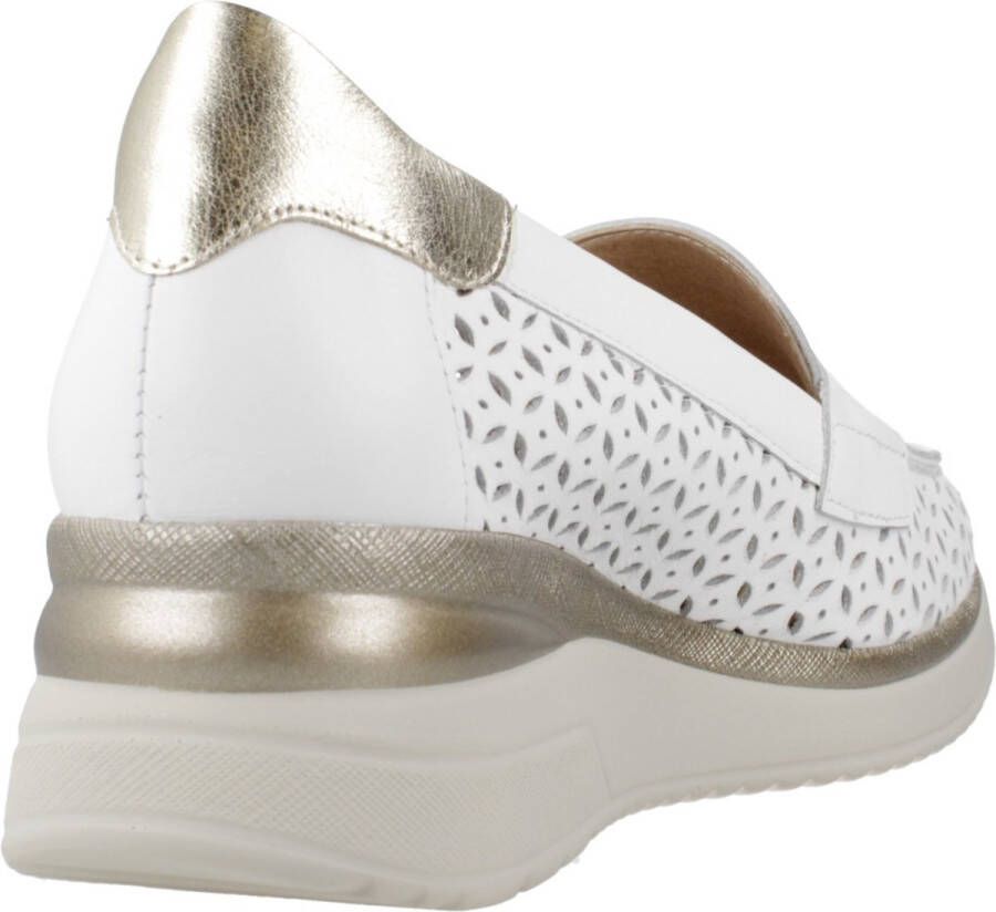 Pitillos Elegante Picados Loafers voor Vrouwen White Dames