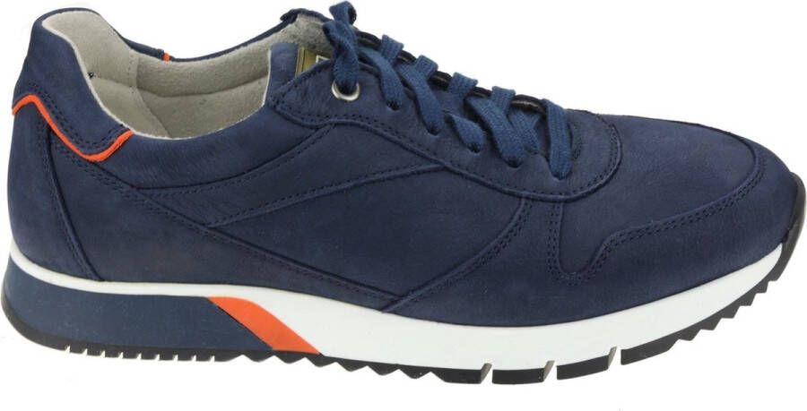 Gabor Luxe Nubuck Leren Sneaker met EVA-zool Blue Heren