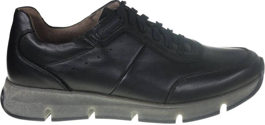 Gabor Leren Sneaker Heren Wandelschoen Black Heren