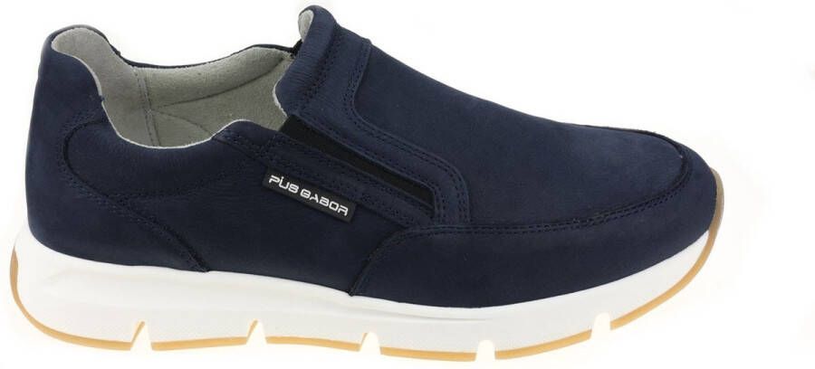 Gabor Blauwe Slip-On Zomersneakers Blue Heren