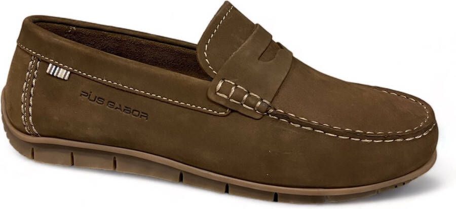 Pius Gabor 1060.11.02 Nubuck Malt-instapper -loafer