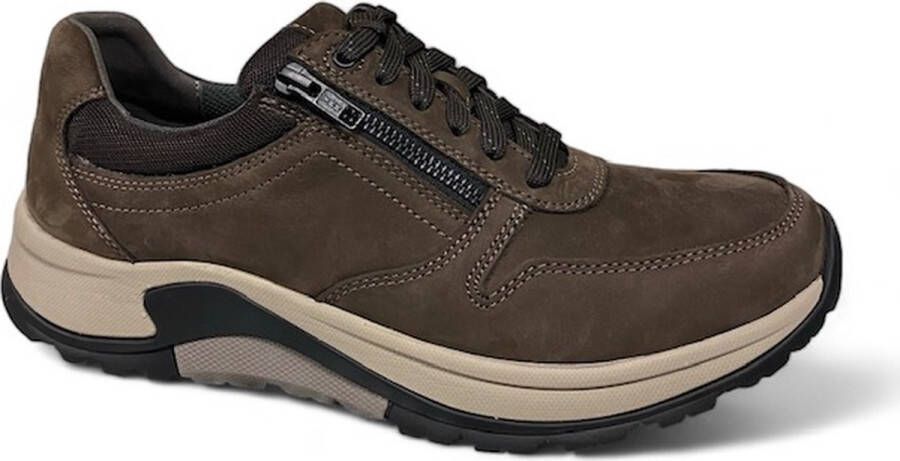 Pius Gabor 8000.14.18 Nubuck Mesh.Mocca-veterschoenen-rollingsoft