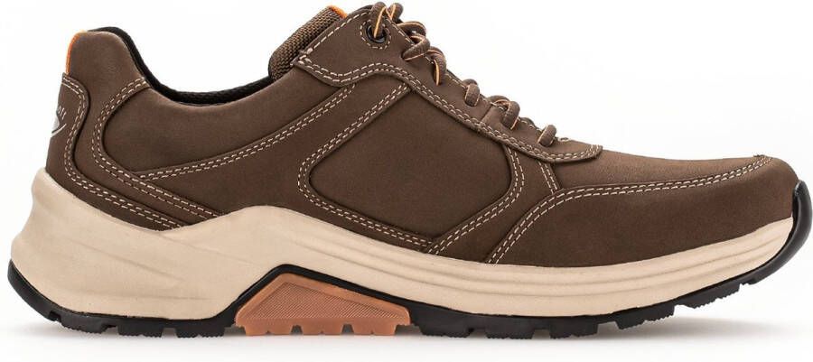 Pius Gabor rollingsoft sensitive 8007.10.04 heren rollende wandelsneaker bruin