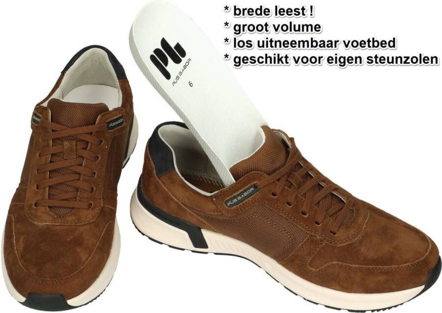 Pius Gabor -Heren bruin sneakers