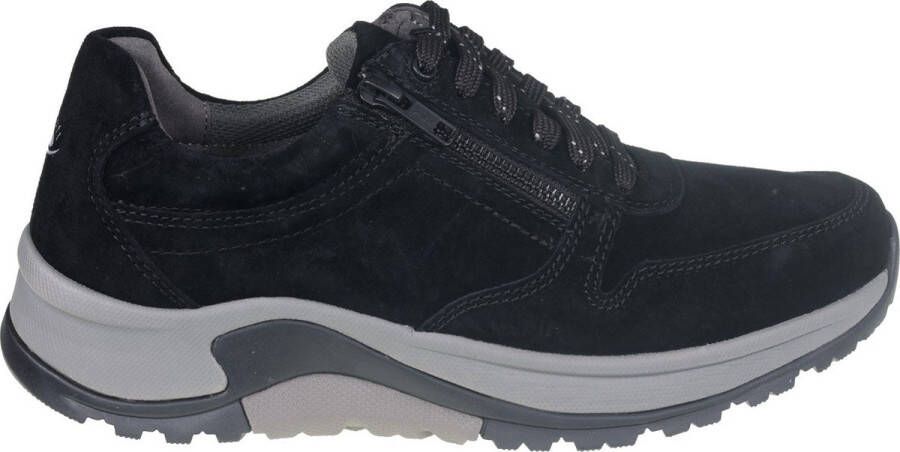 Pius Gabor rollingsoft sensitive 8000.13.01 heren rollende wandelsneaker zwart