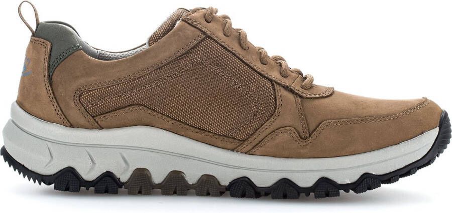 Pius Gabor rollingsoft sensitive 8005.11.02 heren rollende wandelsneaker bruin waterdicht