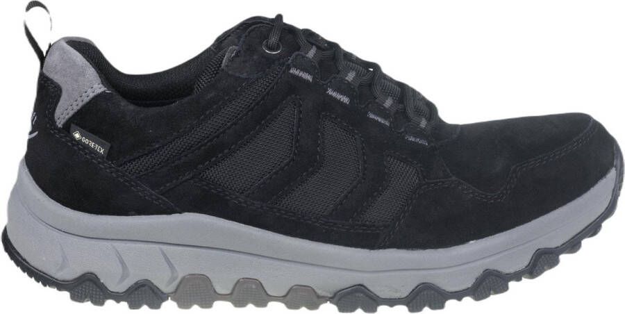 Pius Gabor rollingsoft sensitive 8005.50.01 heren rollende wandelsneaker zwart waterdicht