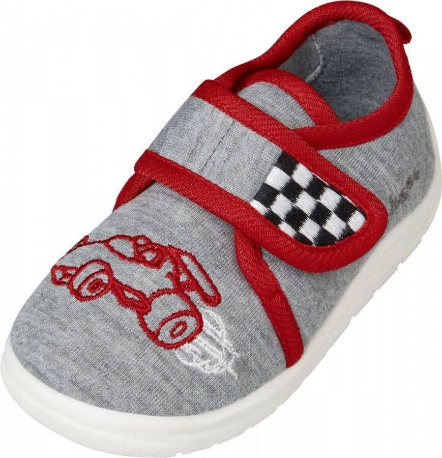 Playshoes Babyschoenen Race-auto Junior Textiel Grijs