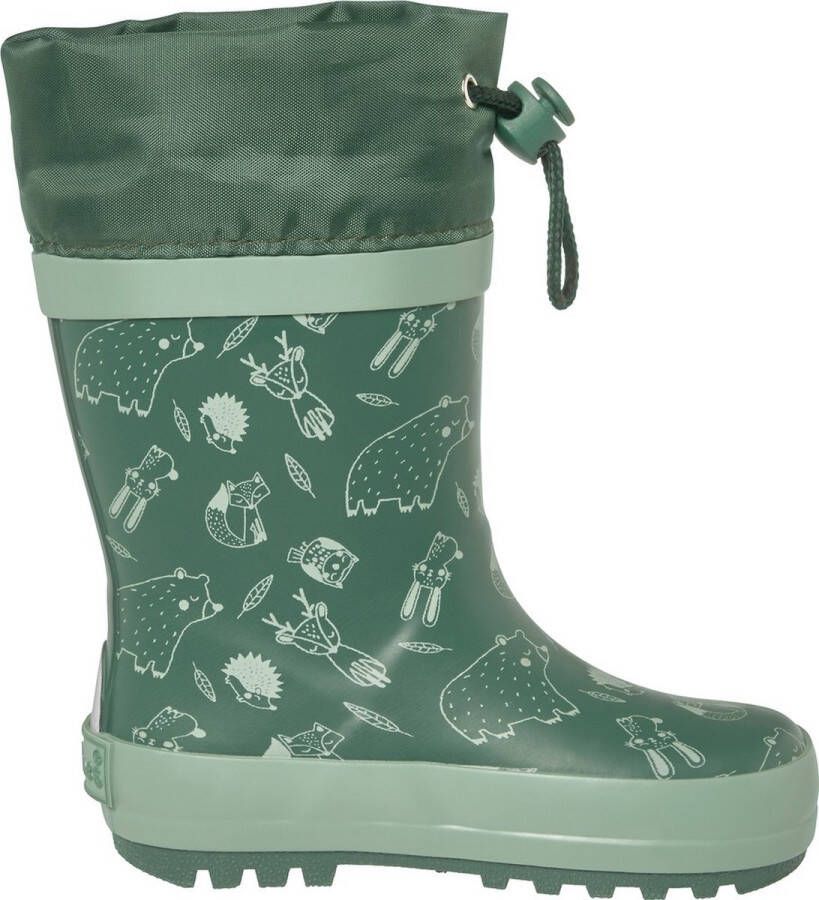 Playshoes Kinder Gummistiefel Waldtiere Petrol