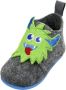 Playshoes Kinder Schuh Filz-Hausschuh Monster Grau - Thumbnail 2