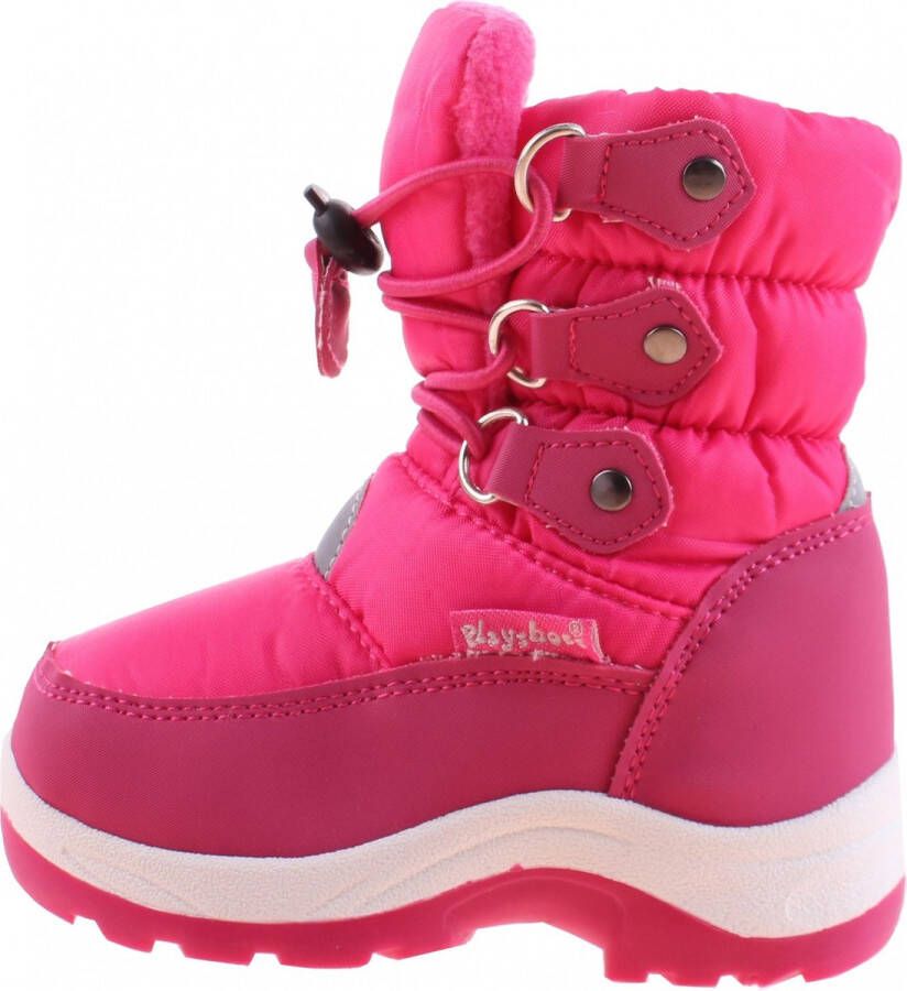 Playshoes Winterlaarzen voor kinderen met veters Roze -27EU