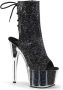 Pleaser ADORE-1018G Plateau Laarzen Paaldans schoenen Paaldans schoenen 41 Shoes Zwart - Thumbnail 1